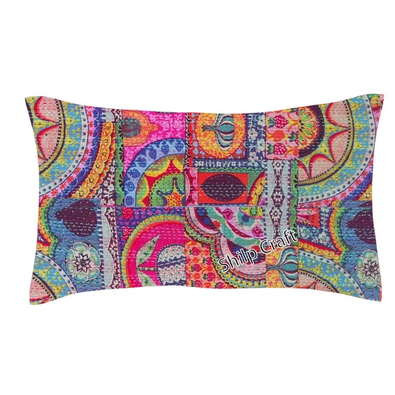 Free Shipping Decorative Kantha Throw Cushion Pillow Cover Etsy