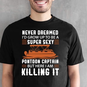 Sexy Pontoon Kapitän .svg Tshirt Aufkleber