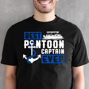 史上最高のポンツーン船長 .svg Tシャツ デカール
