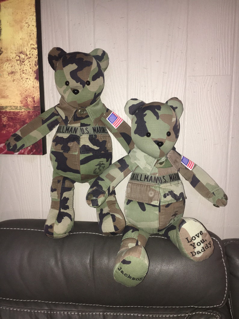 Military Memory Bears - Etsy