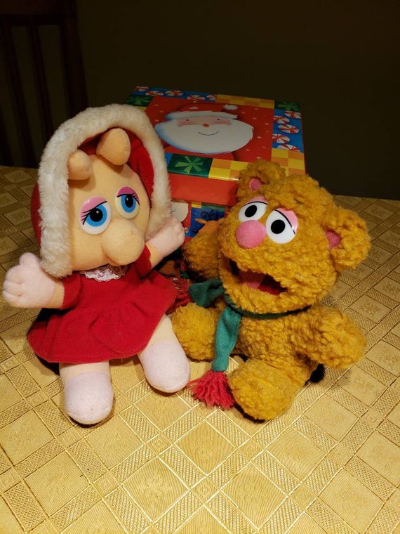 Muppet Christmas Babies Baby Piggy Fozzie Bear Kermit Etsy