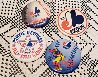 1980s Set Of Four Expo Pins