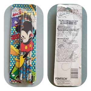 Vintage Pantech Mickey Mouse 4 Thrilling Pencils