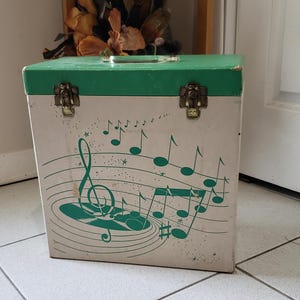 Vtg Vinyl LPS Record Carrier Cage , Storage Platter Pak Retro Musik Lovers