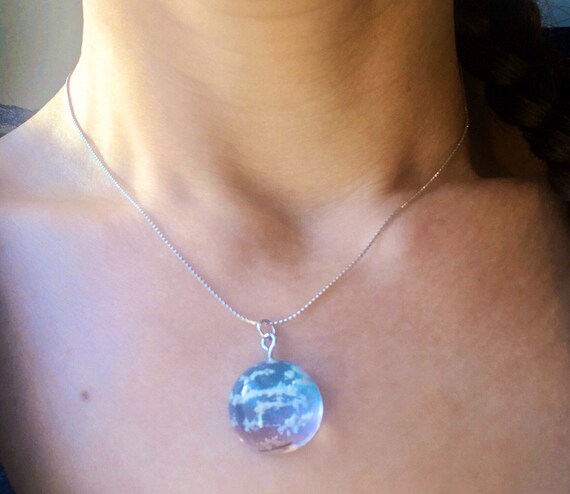 3d crystal photo necklace