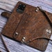 Shoulder Strap Handmade Leather Samsung Galaxy S21 Ultra 5G plus S20 FE Note 20 Note 10+ Case Embossed Wallet Case Leather Womens Handtooled 