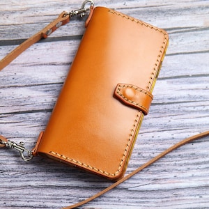 Bandoulière Nom Initiales Galaxy S25+ S24+ S24 FE S24 Ultra S23 FE S23 Ultra S22 Ultra Étui portefeuille en cuir Étui en cuir Wallt Man Tooled