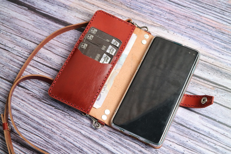 S10e S9 S8 Wallet Case Leather Womens Shoulder Strap Personalized Leather Samsung Galaxy S21 plusS20 FENote 20 Ultra 5G note 10