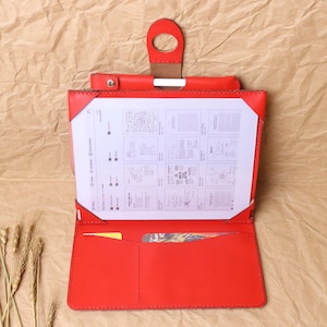Artisan Leather Supernote A5X2 manta A6 X2 Nomad, A5 X Folio-Abdeckung, Supernote A6 X-Hülle mit Holzknopfverschluss und Aufbewahrungstaschen-6YBBSN