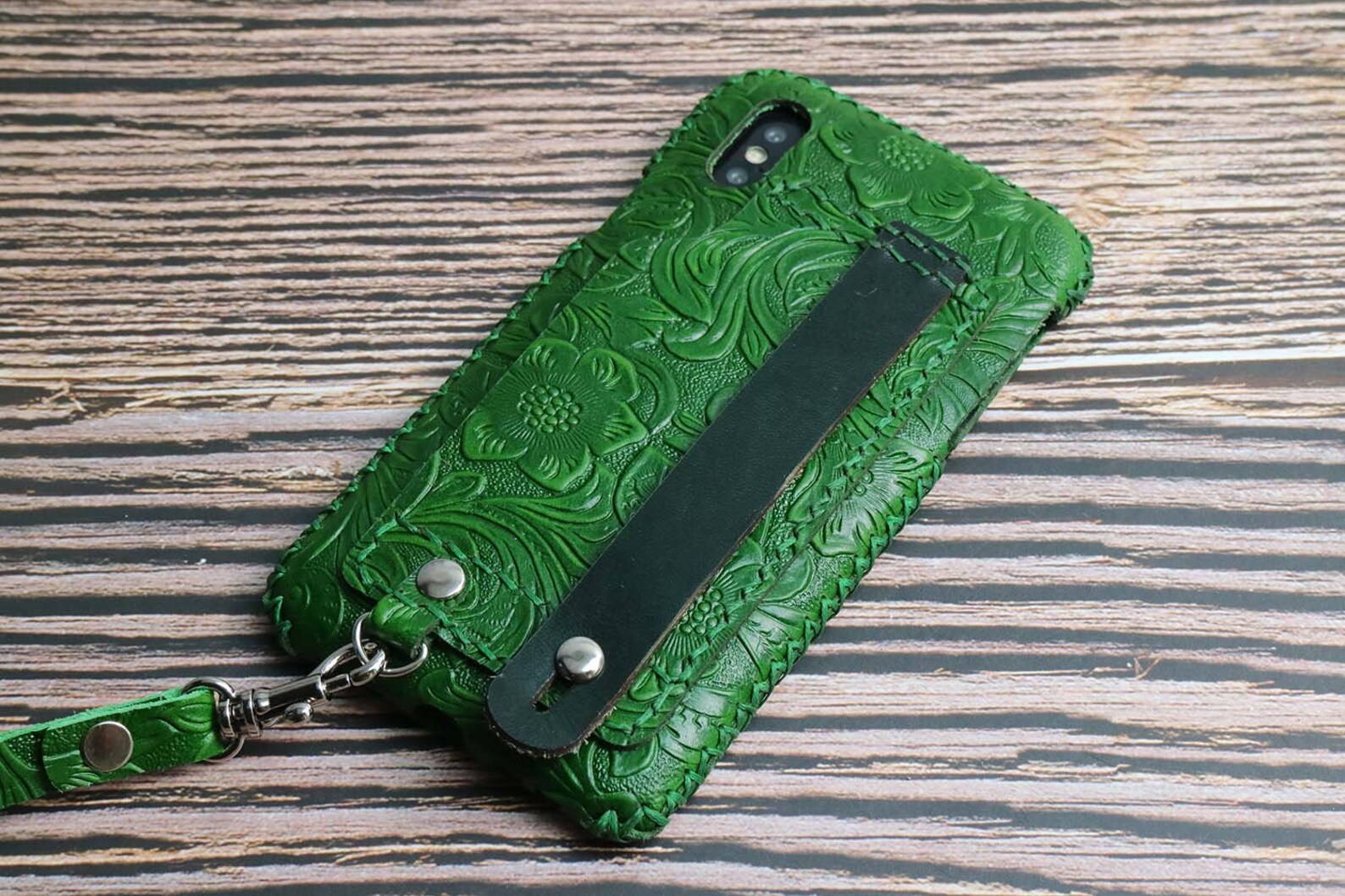 Iphone xr leather case shoulder hand rope Handmade Man or Etsy
