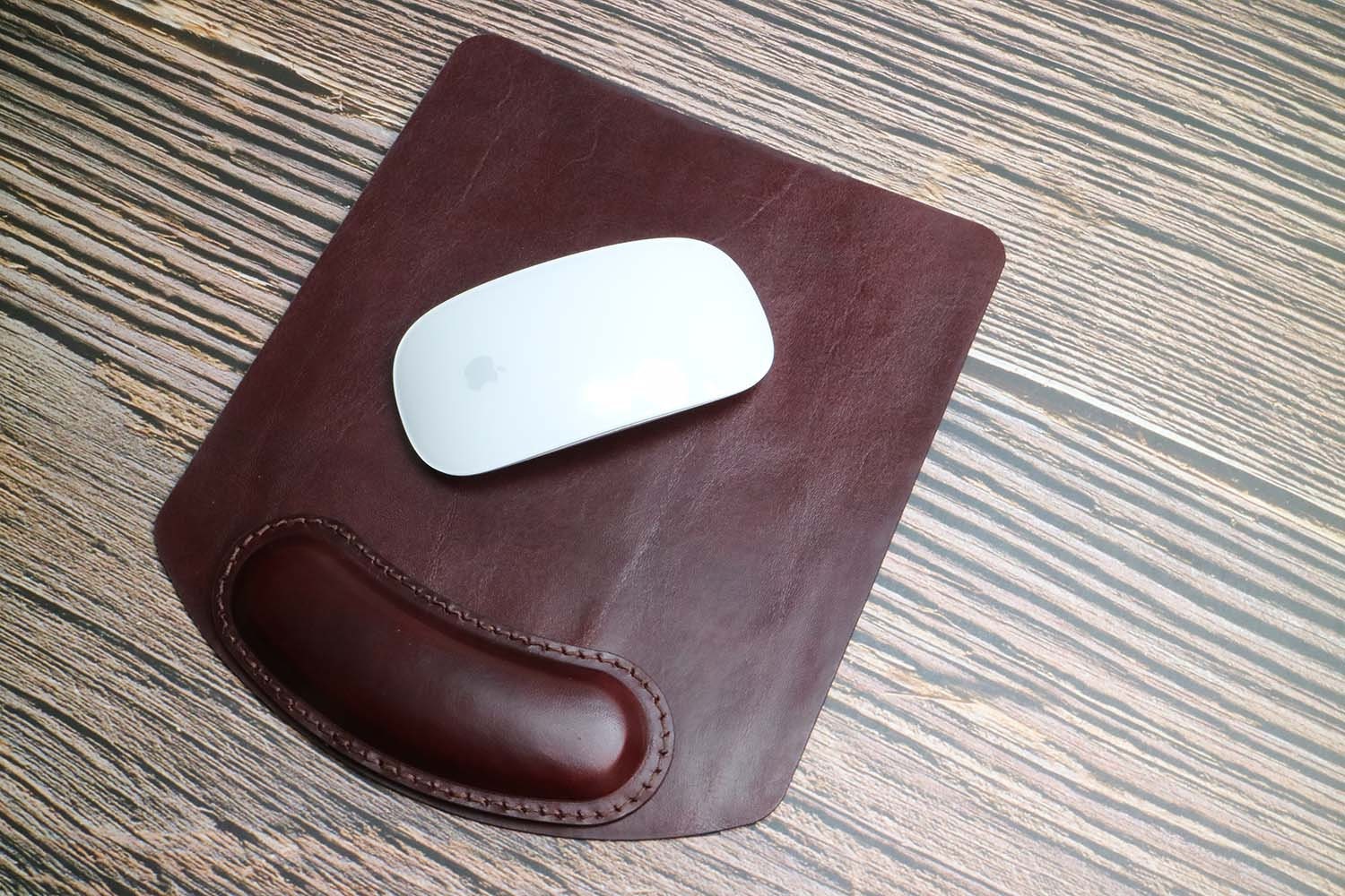Mouse Pad Leather Ergonomic Wrist Rest Support Groomsmen Gift Etsy