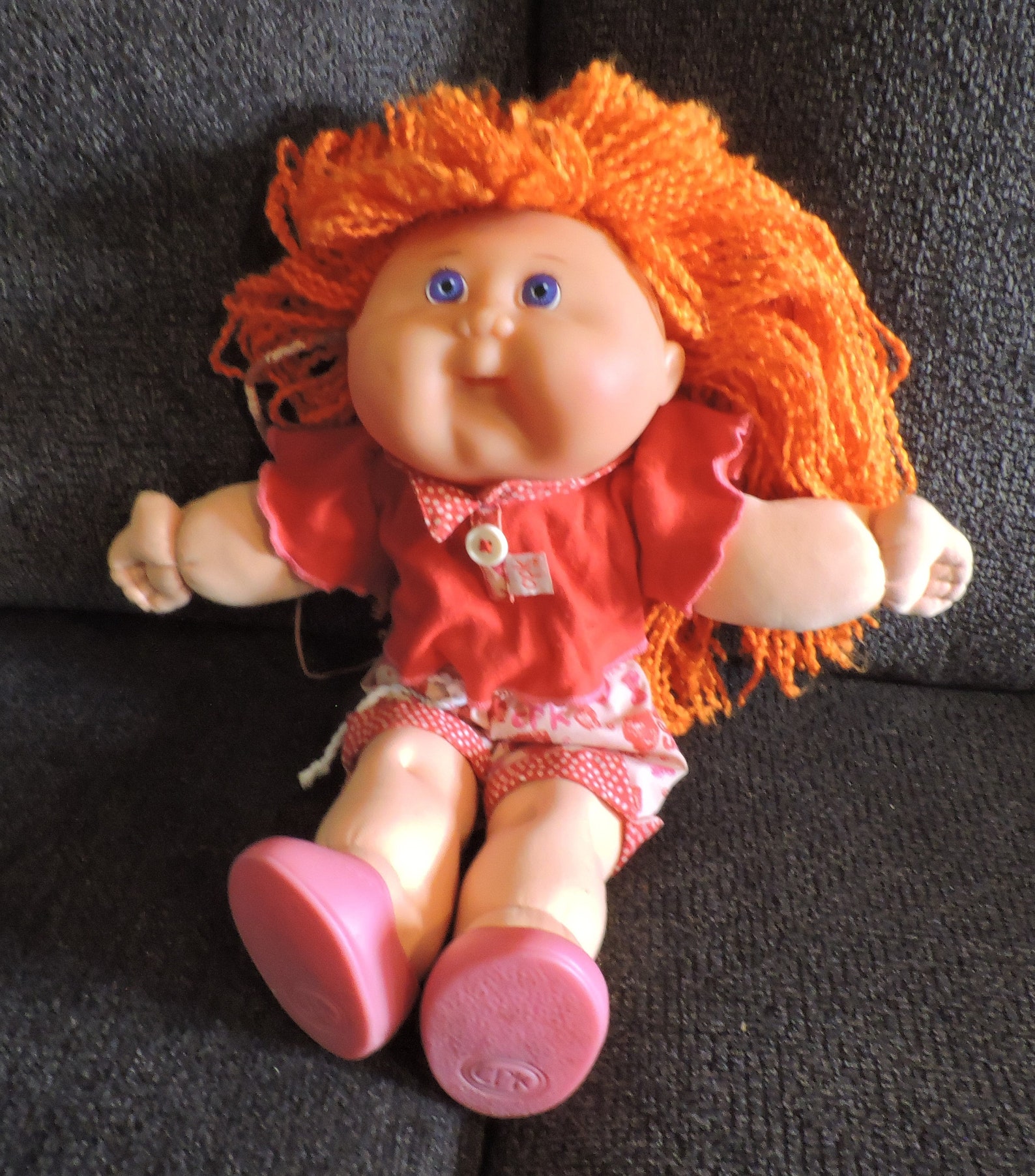 Vintage Red Haired Cabbage Patch Doll 1979 1983 Mattel First Edition Previously Owned Etsy
