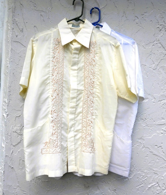 Vintage Embroidered Tesoro's Guayabera Men's L