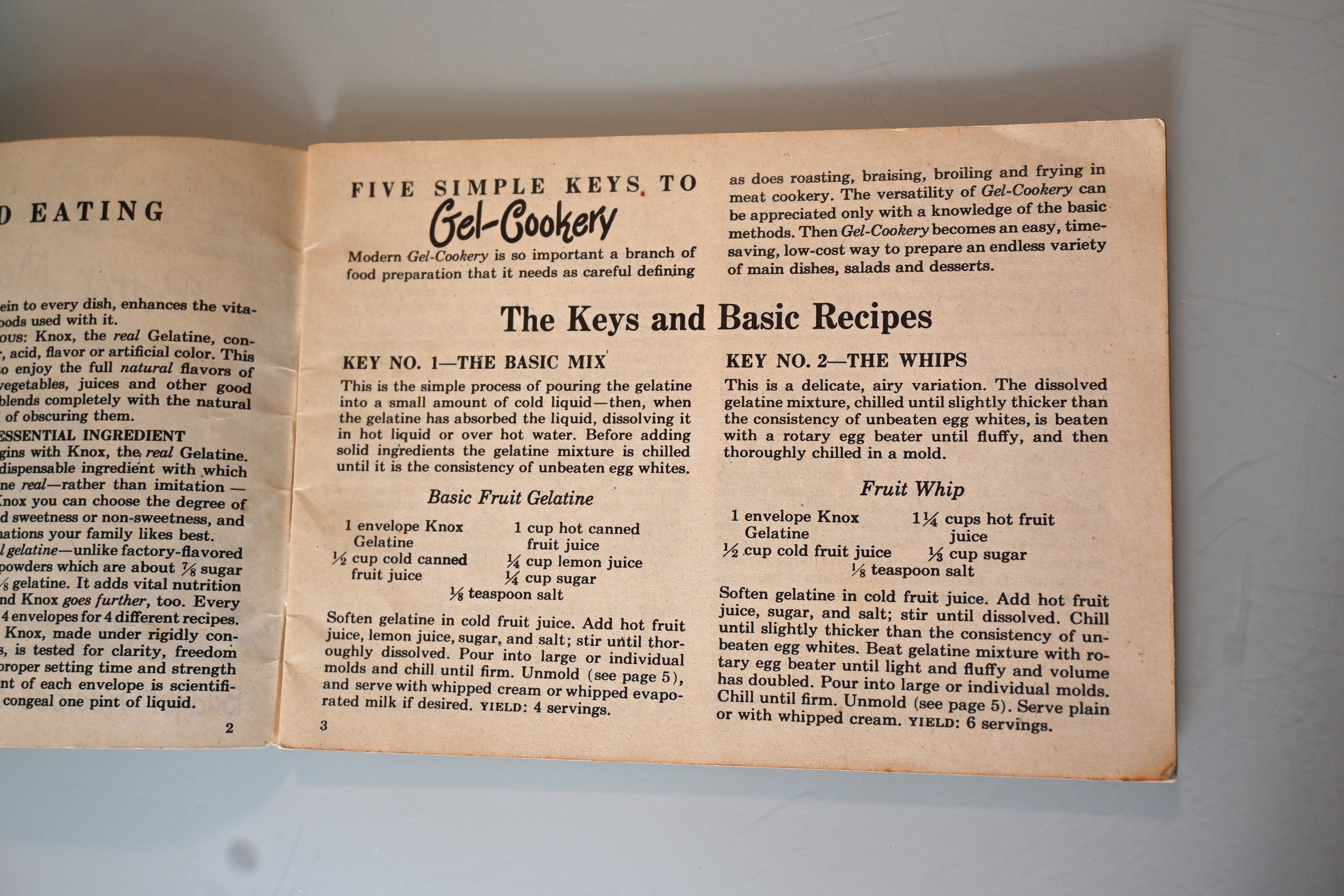 Gel Cookery Booklet Know Gelatine 1950s Etsy