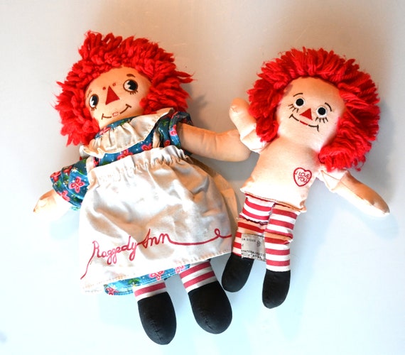 ラガディアン&アンディ ラガディ アン 13 インチ (#8542) とラガディ アンディ 9 インチ