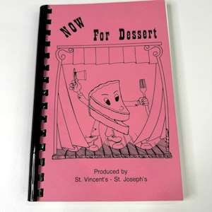 Vintage Church Cookbook Freeport IL Midwest Recipes Dessert 1988 Catholic