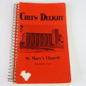 Vintage Cookbook St. Marys Church Manchester IA Midwest Recipes 1973