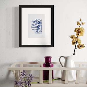 Set the Table | Time for Dinner Series | Abstract Fine Line Art | Fine Line Drawing | 5x7 Art Print | Handdrawn Art | Abstract Object Art