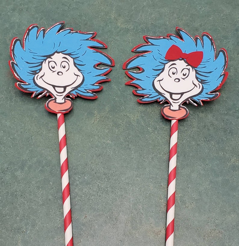 Thing 1 Thing 2 Cake Topper Centerpiece BOY And GIRL Etsy thing-1-thing-2-cake-topper-centerpiece-boy-and-girl-etsy