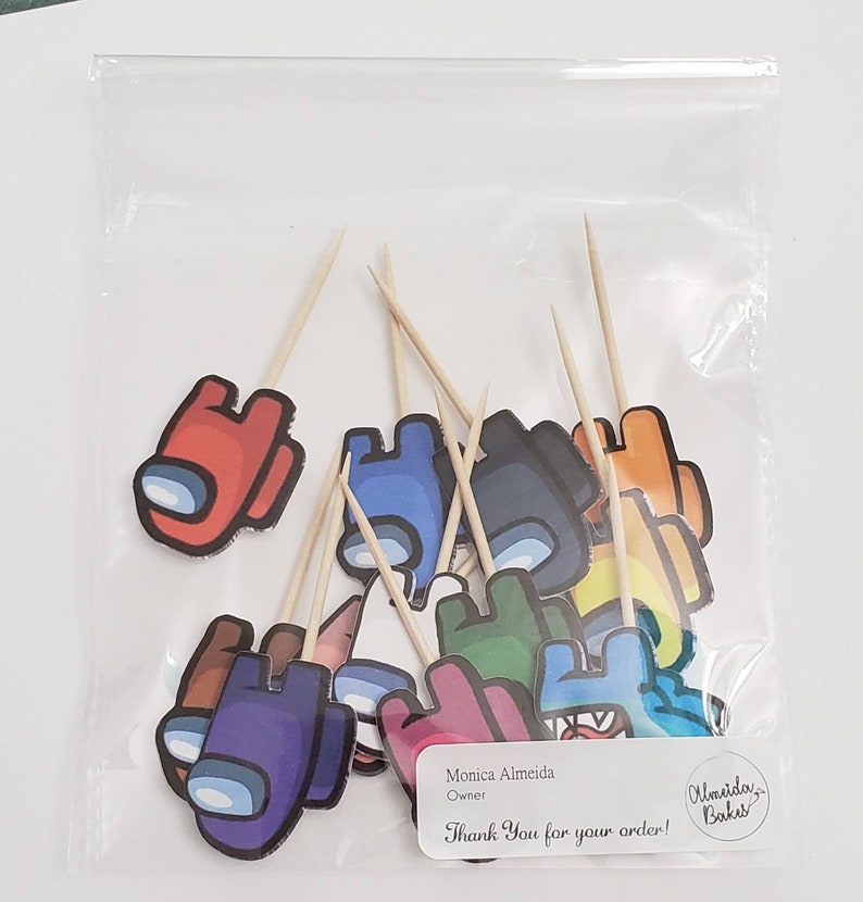 Among Us Cupcake Toppers Etsy