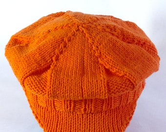 Bonnet pour enfant tricoté à partir de fil de coton taille 37 à 52 cm