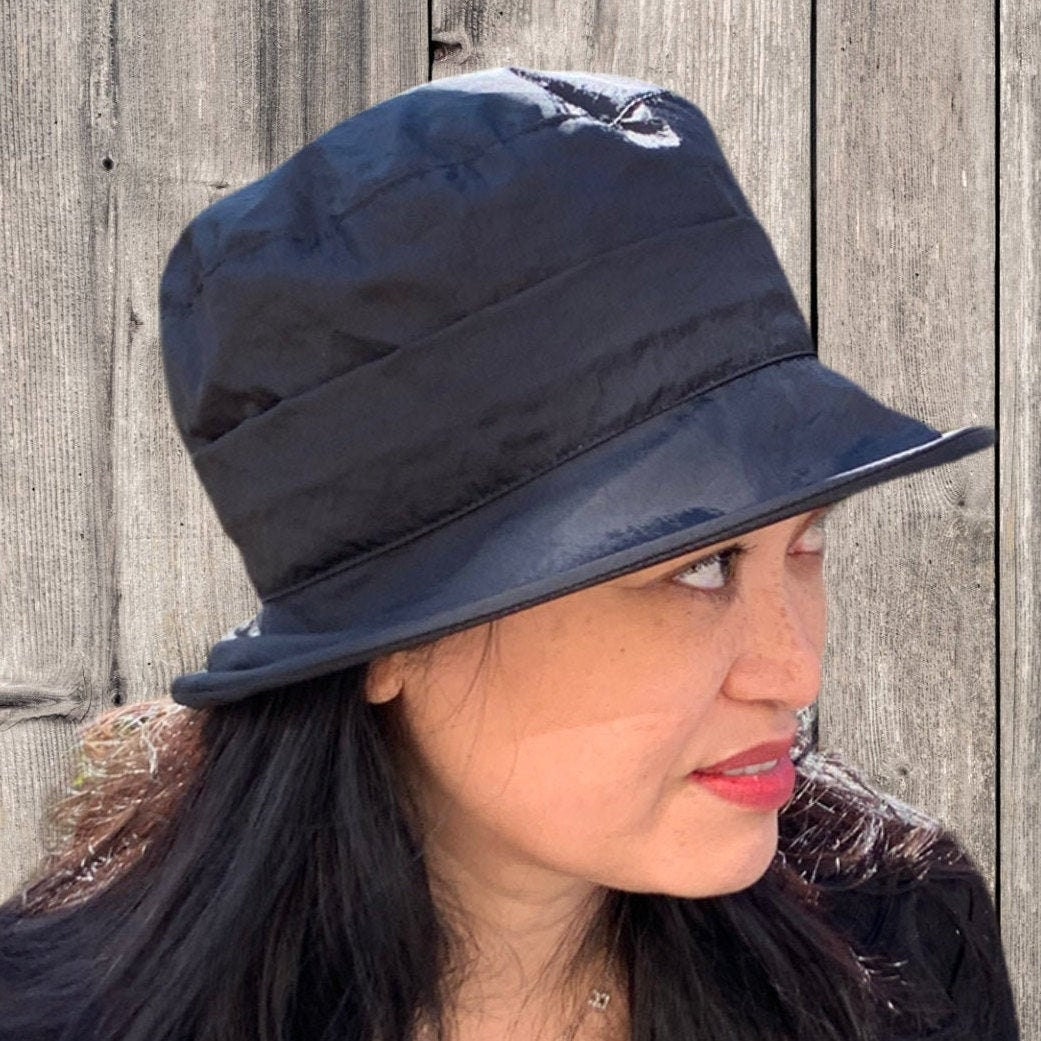10 COLORS. Foldable Rain Hats With Hoop 