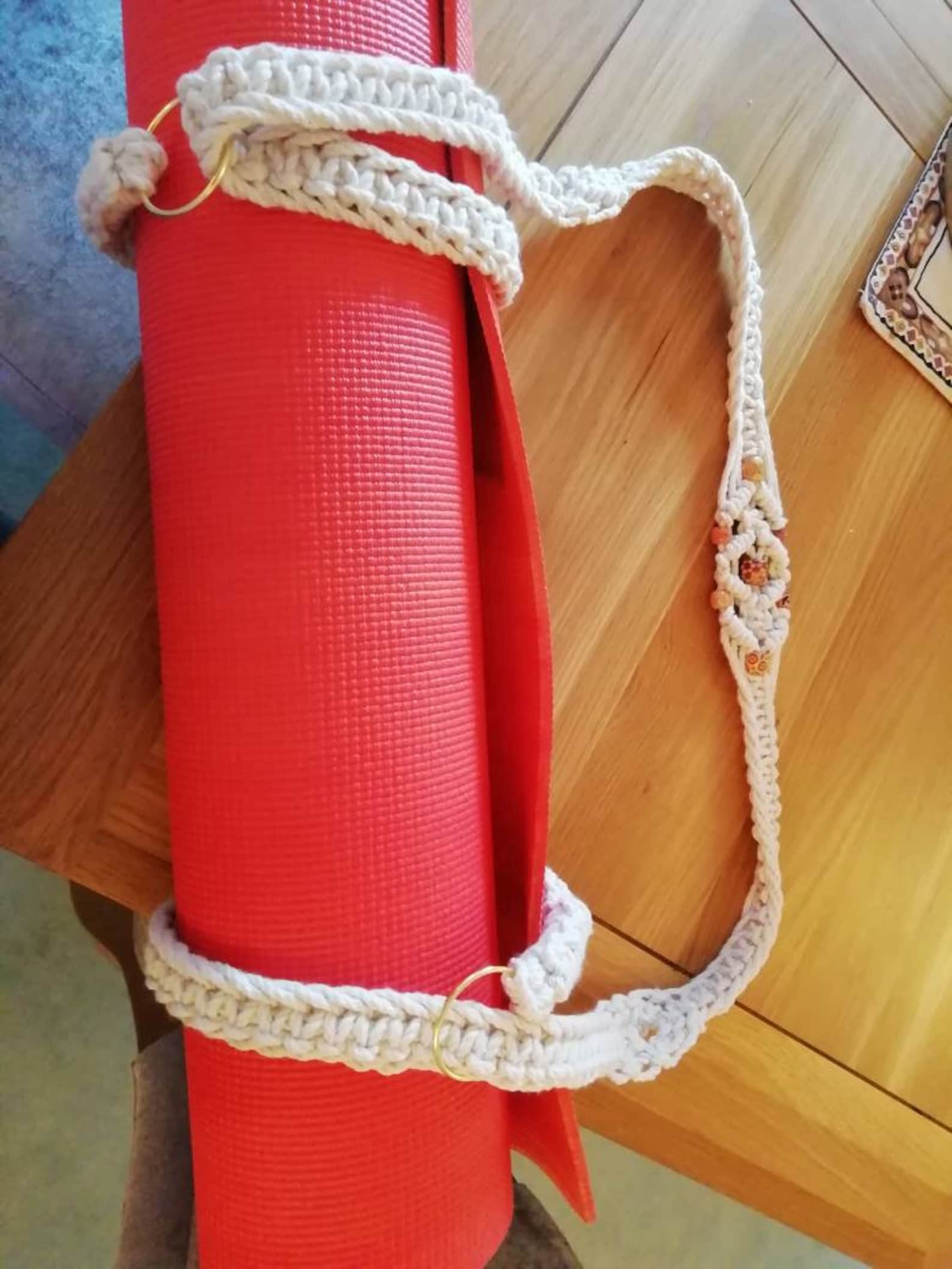 Macrame Yoga Mat Strap Macrame Yoga Mat Holder Etsy