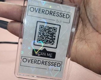 Custom Branded Keychain/Personalized Keychain/Logo QR Code Keychain
