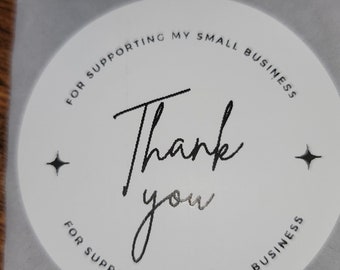 Thank you stickers For Supporting My Small Business Stickers