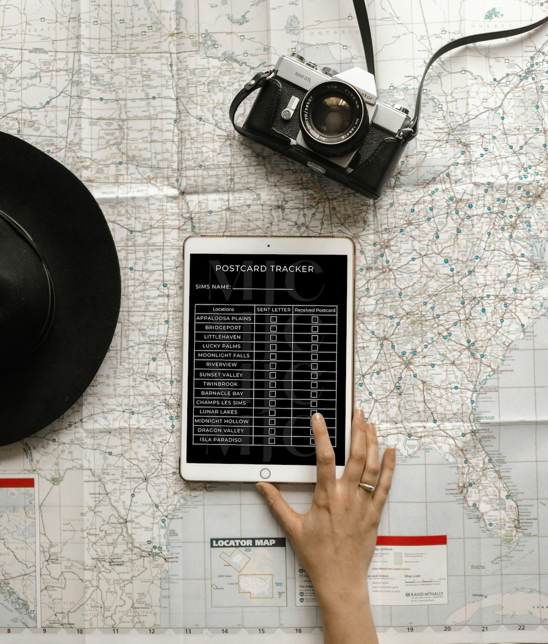 Updated Sims 4 Postcard Tracker/planner Page/worksheet - Etsy