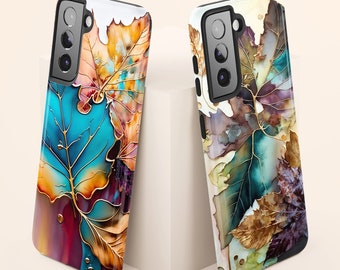 Fall Leaves Botanical Aesthetic Phone Case for iPhone, Samsung Galaxy, Samsung Note & Google Pixel - iPhone 15 Cases Now Available