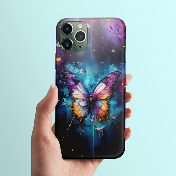 Dark Flyer Butterfly Phone Case - Luxury Phone Case -  iPhone, Samsung Galaxy, Samsung Note & Google Pixel, Tough, MagSafe, Slim