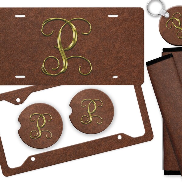 Leather License Plates Etsy