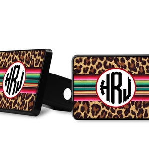 Serape Leopard Hitch Cover