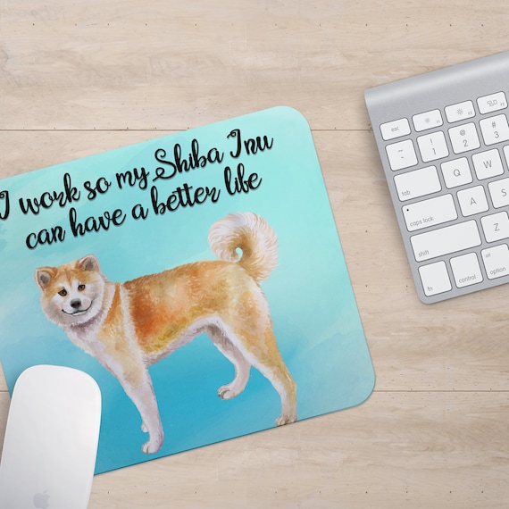 Shiba Inu Mouse Pad Shiba Inu Lover Mousepad Shiba Inu Gift Shiba Inu Decor Dog Lover
