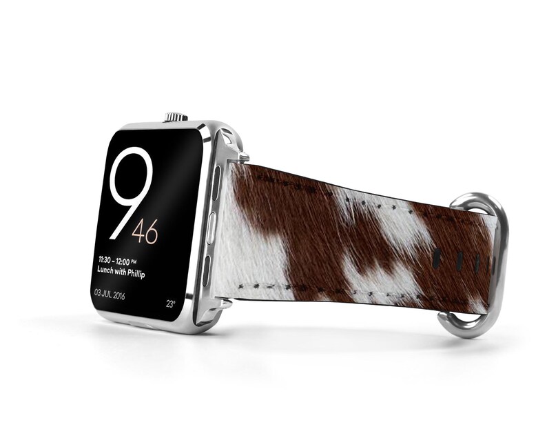 apple watch band cow print