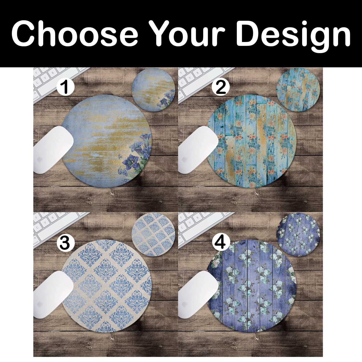 Damask Linen Print Mouse Pad & Coaster Vs3 Gold Mousepad Etsy