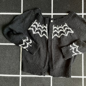 The Spinster Cardigan | Digital Knitting Pattern | Halloween Spider Web Sweater