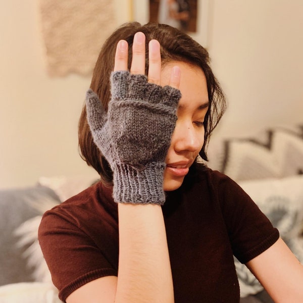 Manhattan Magic Mittens Knit Version | Knitting Pattern | Gloves, Convertible Mittens for Kids and Adults * instant digital download*