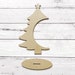 Trianu 2 Pack Ornament Display Stand Moon Shaped Hook Rack Holder For Hanging Glass Globe Pot Terrarium Witch Ball Home Christmas Wedding Decoration