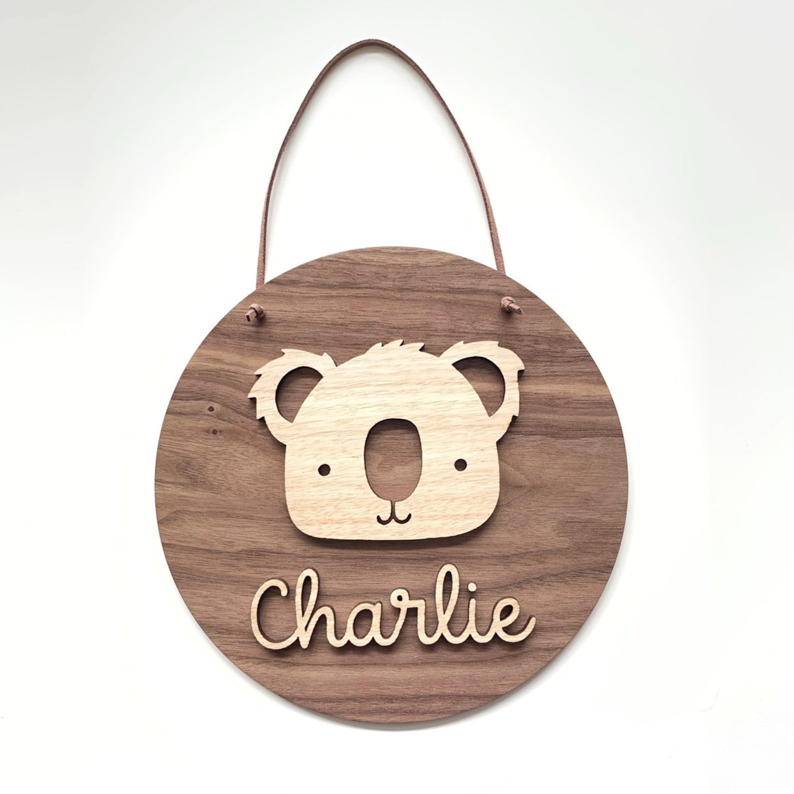 Personalised 3D Koala Plaque Koala Wall Hanging Wall Decor Etsy Australia