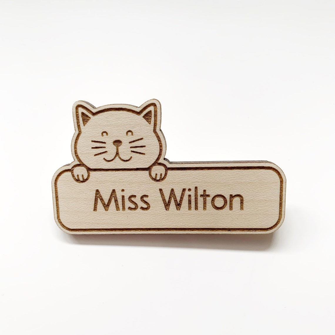Cat Name Badge / Cat Name Tag Etsy Australia