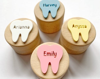 Tooth fairy box / personalised wooden tooth fairy box / tooth fairy case / tooth fairy pillow / first tooth