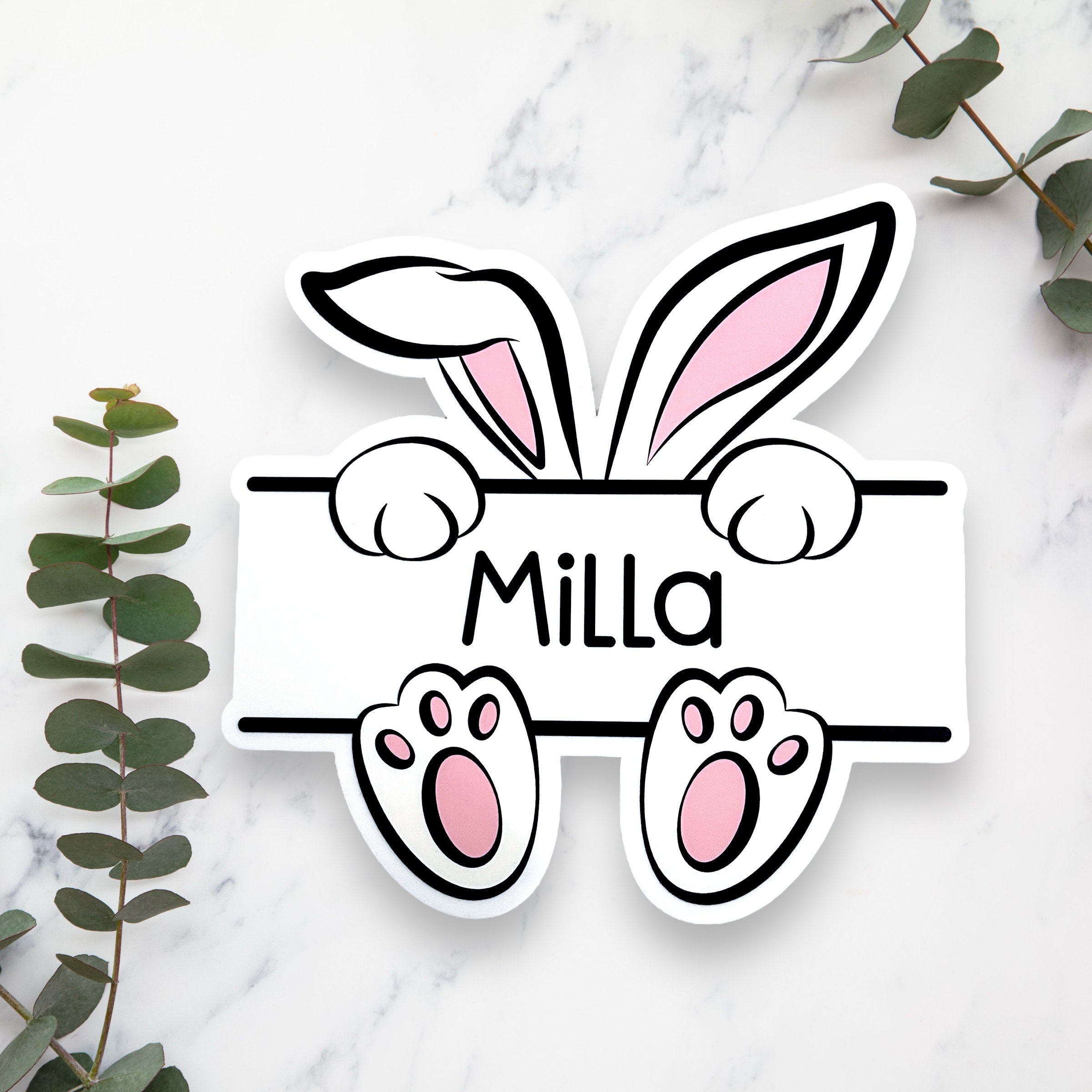 Name Sign For Rabbit Bunny Name Sign / Door Sign / Name Plaque / Easter Gift - Etsy Australia