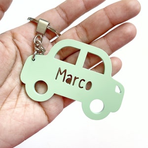 Personalised car bag tag / keyring / bag charm / school bag tag