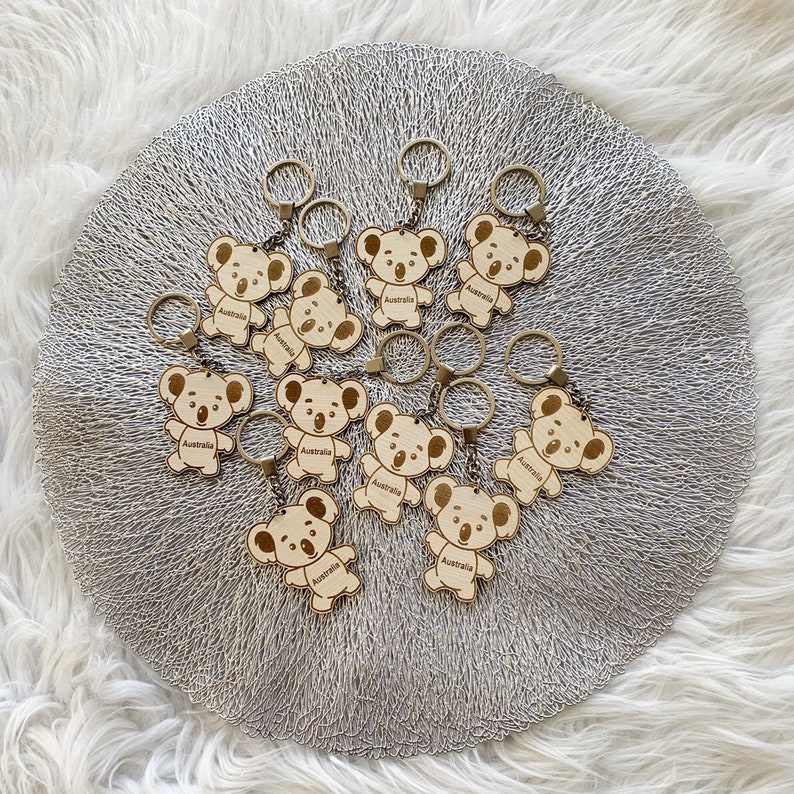 Koala Keychain / Keyring / Australian Souvenir / Personalised Etsy