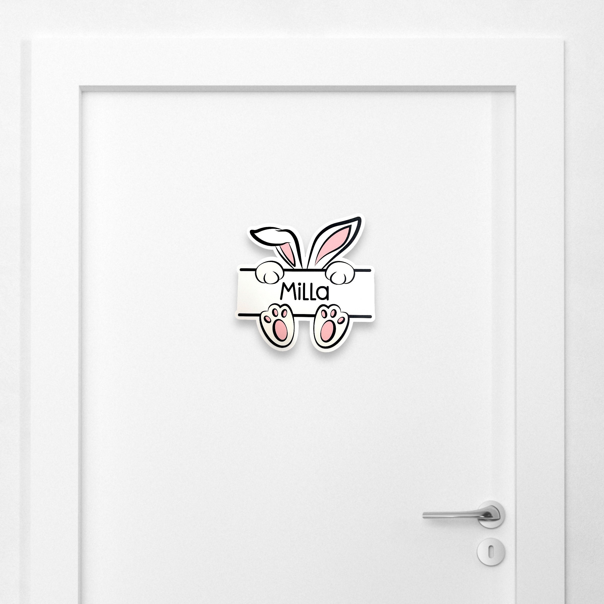 Name Sign For Rabbit Bunny Name Sign / Door Sign / Name Plaque / Easter Gift - Etsy Australia