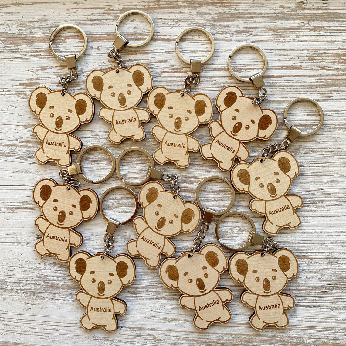 Koala Keychain / Keyring / Australian Souvenir / Personalised Etsy
