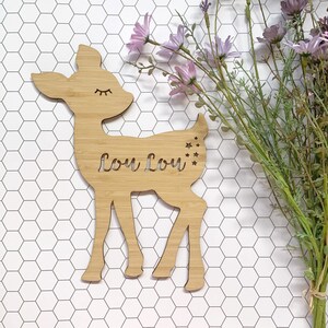 Personalised deer plaque / wall hanging / wall decoration