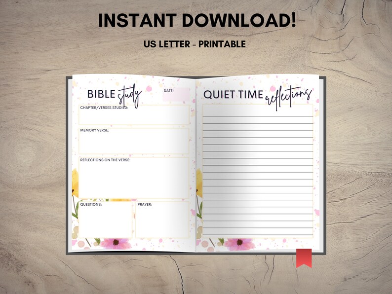 Printable Bible Study Journal - Etsy
